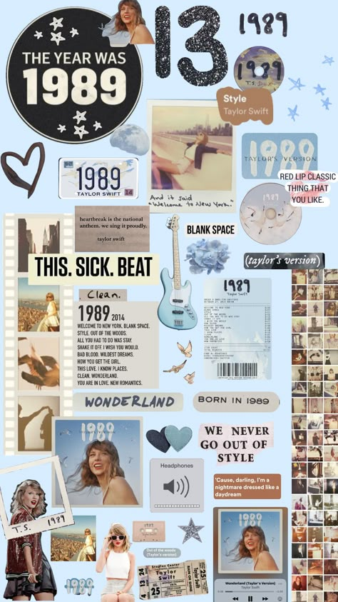 1989#taylorallisonswift #1989taylorversion #music #album Music Scrapbook, Blank Space Taylor Swift, Cute Taylor Swift, Taylor Eras Tour, Sticker Deco, Taylor Swift Stuff, Taylor Swift Funny, Taylor Swift 1989, For Journal