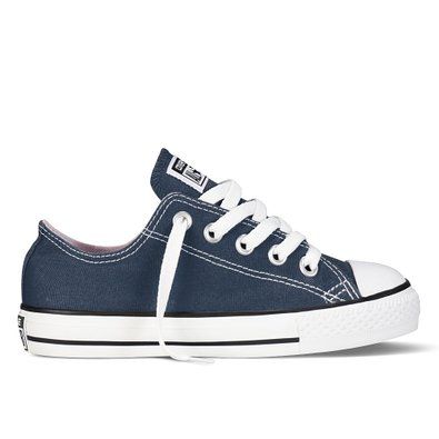 CONVERSE Kids' Chuck Taylor All Star PS (Navy 10.5 M) Navy Converse, All Star Black, Star Academy, Converse New, Jack Purcell, Star Black, Youth Shoes, Slippers For Girls, Star Sneakers