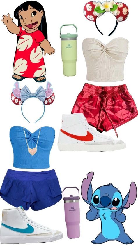 Lilo And Stitch Outfits, Stitch Outfits, Stitch Halloween Costume, Disney Princess Inspired Outfits, Stitch Costume, Disney Bound Outfits Casual, Disney Trip Outfits, Disney Outfits Women, Princess Inspired Outfits