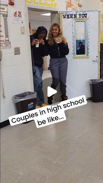 Berhanu Dallas on Instagram: "This is what we call puppy love! #morethateacher #explore #teacherofinstagram #teacherlife #teacherfunny #trending #highschool #love #relationships" Picture Day Photos Highschool, Middle School Relationships Advice, Middle School Relationships Be Like, How To Hug A Guy Taller Than You, Cute Couple Video Call, School Videos Highschool, High School Teen Couples, How To Get A Boyfriend In Highschool, Highschool Love Aesthetic