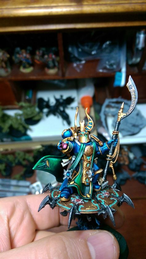 Exalted Sorcerer 40k, Thousand Sons Conversions, Thousand Sons 40k, Warhammer 40k Thousand Sons, Thousand Sons Terminator 40k, Warhammer Thousand Sons, Thousand Sons 40k Miniatures, A Thousand Suns, Warhammer 40k Adeptus Mechanicus Miniatures