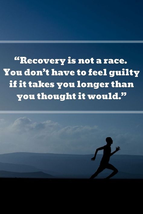 “Recovery is not a race. You don’t have to feel guilty if it takes you longer than you thought it would.” Road To Recovery Quotes, Road To Recovery, Recovery Quotes, Spiritual Quotes, On The Road, The Road, Things To Think About, Thinking Of You, Spirituality