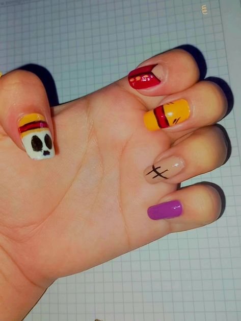 LUFFY✨️ Luffy Nail Art, One Piece Nail Art Luffy, Uñas One Piece, Luffy Nails, One Piece Nails Anime, One Piece Nail Art, One Piece Nails, Uñas Ideas, Vision Bored