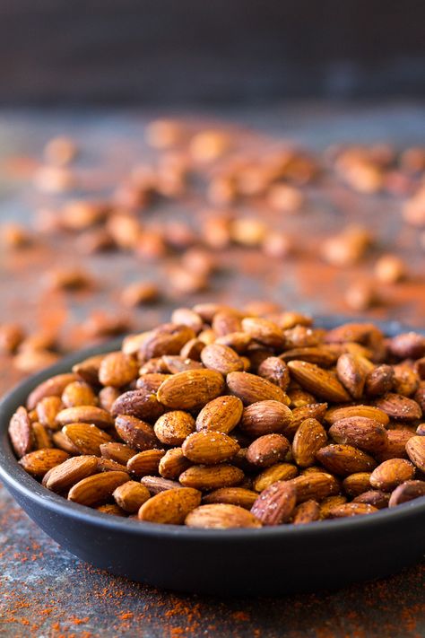 Dry Roasted Almonds, Paleo Snacks Easy, Smoked Almonds, Maple Almond Butter, Paleo Running Momma, Homemade Nut Butter, Whole 30 Snacks, Sweet Potato Nachos, Burfi Recipe