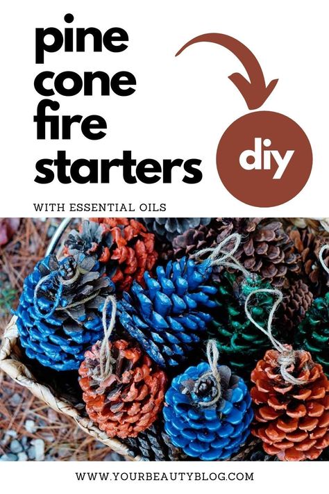 How To Make Pine Cone Firestarters, Wax Pinecones Diy, Diy Pinecone Fire Starters, How To Make Pinecone Fire Starters, Fire Starter Pine Cones, Soy Fire Starters, How To Make Firestarters, Pinecone Firestarters Diy, Wax Pinecone Firestarter