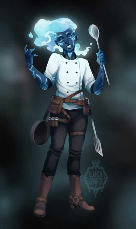 Bar Tender Character Design, Baker Character Art, Dnd Merchant Art, Dnd Chef Character, Chef Character Art, Dnd Baker, Dnd Bartender, Dnd Cook, Baker Character Design