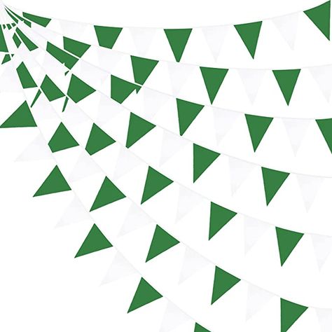 Amazon.com: 32Ft Green and White Banner Party Decorations Triangle Flag Fabric Banner Cotton Pennant Bunting Garland for Christmas Wedding Birthday Home Nursery Outdoor Garden Masters Golf Party Decoration : Home & Kitchen Masters Golf Party, Garland For Christmas, Triangle Flag, Golf Party Decorations, White Banner, Masters Golf, Home Nursery, Golf Party, Party Flags