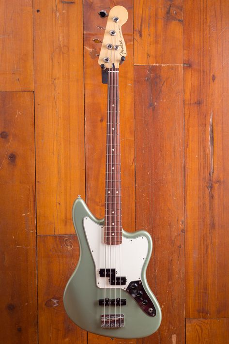 Bass Guitars, Cool Guitar, Music Gear, Bass Guitar, Jaguar, Sage Green, Electric Guitar, Bass, Music Instruments