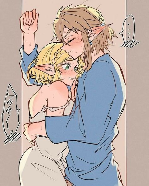 Link X Zelda, Zelda Fanart, Legend Of Zelda Characters, Ocarina Of Times, Princesa Zelda, Romance Comics, Digital Art Beginner, Link Zelda, Cute Couple Drawings