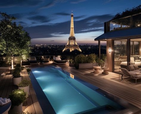 Paris Penthouse, Mansion Rooms, Castle Rooms, Kingdom City, City Condo, New Luxury Cars, Happy House, Paris At Night, Grand Homes