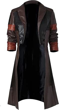 Woman Halloween Costumes, Guardians Of The Galaxy Gamora, Striped Leather Jacket, Long Leather Jacket, Leather Jacket Zipper, Aviator Leather Jacket, Costume For Girls, Womens Cosplay, Long Leather Coat