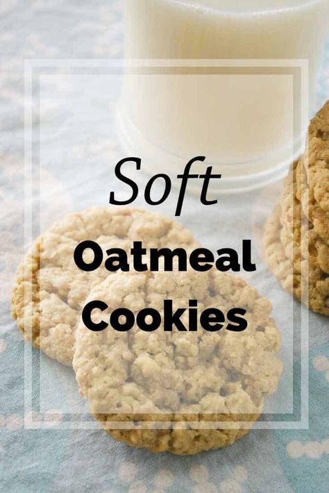 Easy Oatmeal Cookie Recipe, Homemade Oatmeal Cookies, Old Fashioned Oatmeal Cookies, Oatmeal Cookies Recipes Easy, Brown Sugar Cookie Recipe, Soft Oatmeal Cookies, Chocolate Oatmeal Bars, Diy Oatmeal, Oatmeal Cookie Recipe