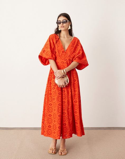 Dresses by ASOS EDITION Let's hear it for the dress Plunge neck Wide sleeves Back zip closure Regular fit Plunge Midi Dress, Formal Dresses Graduation, Winter Party Dress, Long Sleeve Floral Dress, Satin Slip Dress, Active Wear Leggings, Hoodies For Sale, Wide Sleeves, Floral Dress Black