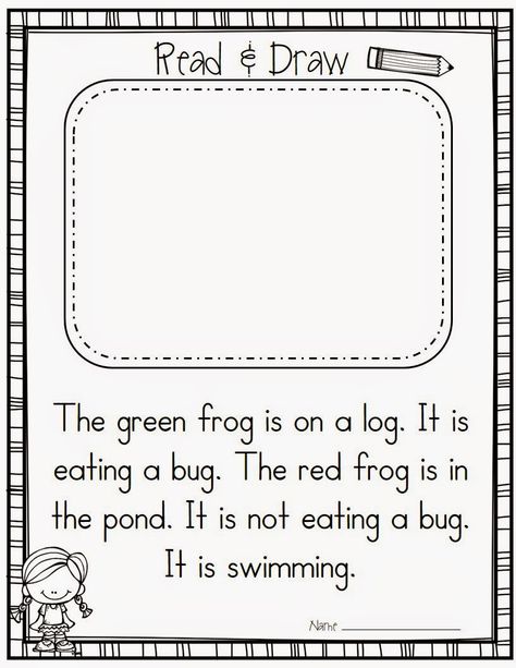 Read It Draw It-Passages for Kindergarten Read And Draw Worksheets, Ingles Kids, Reading Comprehension Practice, Reading Comprehension Kindergarten, First Grade Worksheets, Worksheets For Kindergarten, Activities Worksheet, Reading Practice, First Grade Reading