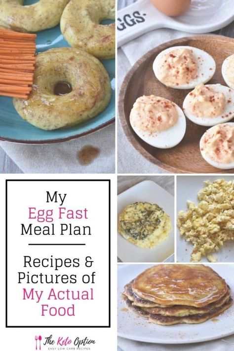 Keto Egg Fast Recipes, Egg Fast Recipes, Diet Menu Plan, Egg Fast Diet, Meal Pictures, Egg And Grapefruit Diet, Keto Egg Fast, The Boiled Egg Diet, Slim Down Fast