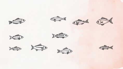 15 Fish Minimal Tattoos That Are Simply Fintastic Freshwater Fish Tattoo, Tuna Fish Tattoo, Fine Line Fish Tattoo, Matching Fish Tattoos, Little Fish Tattoo, Tiny Simple Tattoos, Paper Boat Tattoo, Small Fish Tattoos, Goldfish Tattoo