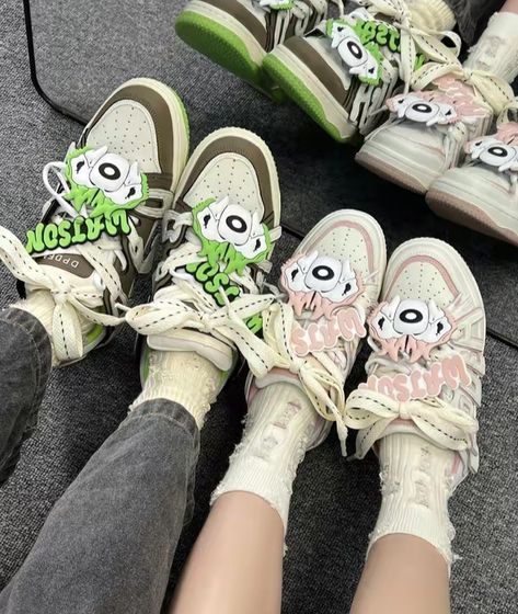 Old Order Shoes, Old Order, Aesthetic Space, Shoes Green, Best Sneakers, Chunky Sneakers, Random Stuff, New Look, Hello Kitty