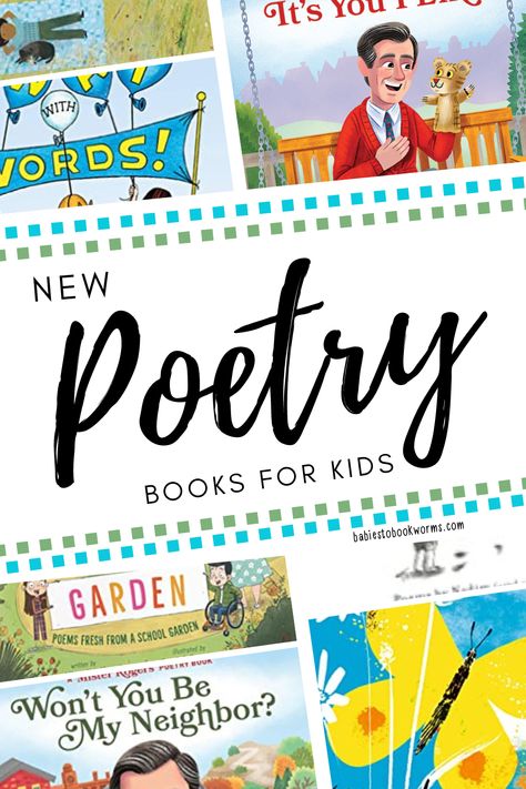 Celebrate National Poetry Month with these new poetry books for kids! Poetry Books For Kids, Garden Poems, Art Books For Kids, New Poetry, Funny Poems, Poetry For Kids, National Poetry Month, Poetry Anthology, Poetry Month