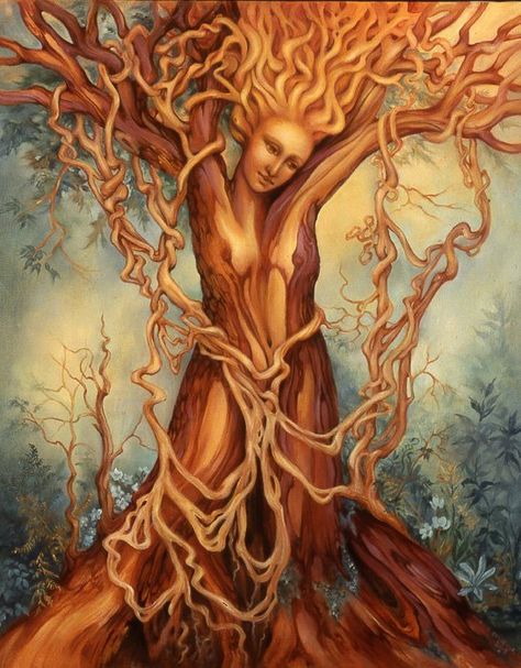 Mother Earth Tree Mother Nature Tattoos, Weeping Willow Tree, Tree Of Life Art, Tree Spirit, Nature Spirits, Weeping Willow, Goddess Art, Nature Tattoos, Tree Tattoo