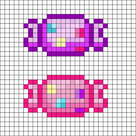 Search Results: Candy Bead Patterns | Kandi Patterns Small Perler Designs, Perler Bead Kawaii Pattern, Pearler Bead Patterns Kawaii, Candy Perler Bead Patterns, Small Pearler Beads Patterns, Candy Perler Beads, Pixel Candy, Cute Perler Bead Patterns Kawaii, Matching Perler Beads