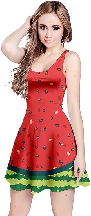 CowCow Womens Full Watermelon Sleeveless Dress, Full - 3XL at Amazon Women’s Clothing store College Dress, Watermelon Print, Watermelon Red, Reversible Dress, Summer Sundress, Hawaii Beach, Summer Watermelon, Beach Surf, Tropical Fruits