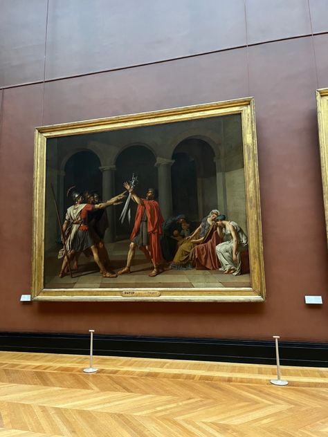 Paintings Romanticism, French Revolution Art, Oath Of The Horatii, Painting Historical, Neoclassical Painting, Jacques Louis David, Revolution Art, Sophisticated Art, Paintings Famous