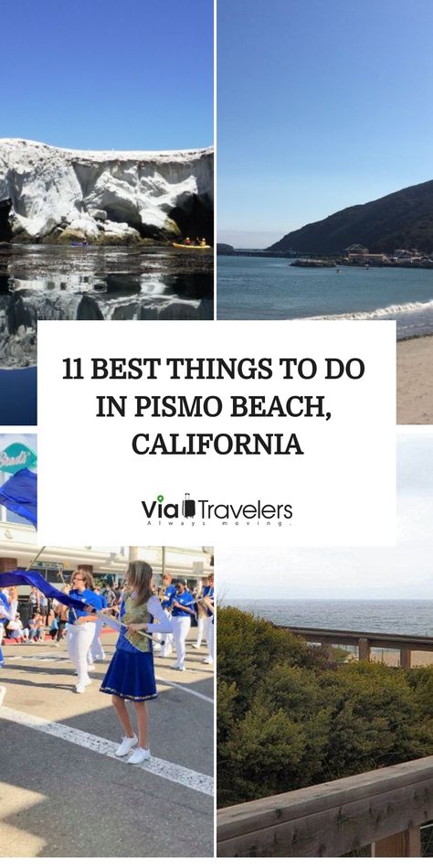 Pismo Beach is one of California’s best-kept secrets. Here are the best things to do in Pismo beach California. Plan your trip and have fun. Pismo Beach Outfits, Pismo Beach California, Pismo Beach, Ocean Park, Pacific Coast Highway, Surf Lesson, Shell Beach, Beach Outfits, Tide Pools