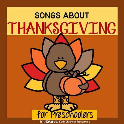 Thanksgiving Songs For Preschoolers, November Songs, Thanksgiving Songs For Kids, Thankful Songs, Transition Songs For Preschool, Songs For Preschoolers, Thanksgiving Jokes For Kids, Turkey Songs, Kindergarten Thanksgiving