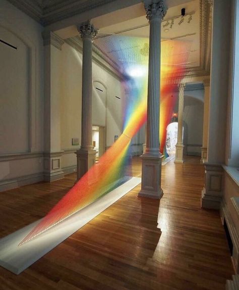 Thread Art Installation, I Saw The Light, Mexican Artists, Thread Art, Usa Art, Art Installation, American Artists, Contemporary Paintings, Visual Artist