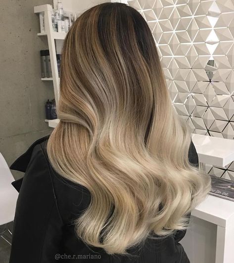 Glamorous Bronde Ombre Light Ash Blonde Hair Color, Light Ash Blonde Hair, Ombre Hairstyles, Best Ombre Hair, Brown To Blonde Ombre, Hair Color Pictures, Ash Blonde Hair Colour, Dark Blonde Hair Color, Dyed Hair Pastel