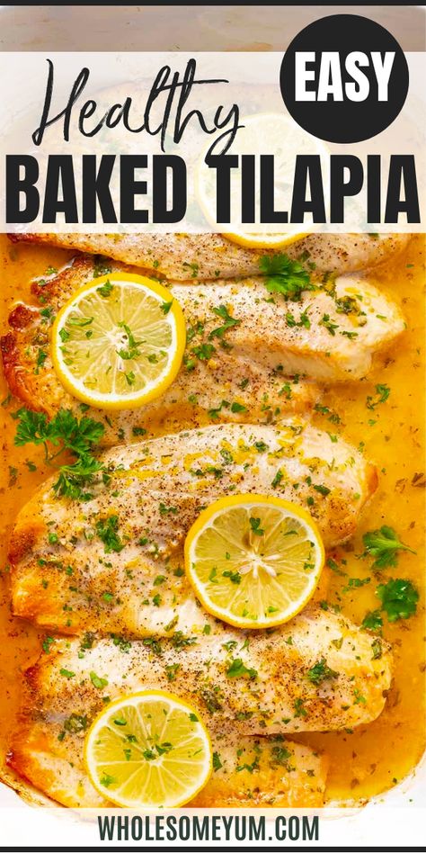 Baked Tilapia Recipe Tilapia In Foil Packets Ovens, Tilapia And Shrimp Recipes, Frozen Tilapia Recipes, Cooking Tilapia In Oven, Tilapia Oven, Tilapia Recipes Baked, Tilapia Fillet Recipe, How To Cook Tilapia, Tilapia Dinner