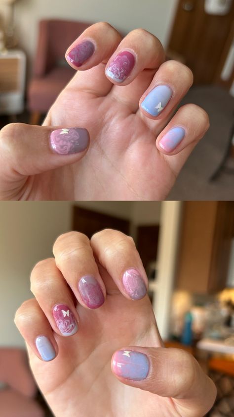 Short Nails Taylor Swift, Nail Art Taylor Swift Eras Tour, Lover Album Nails, Eras Tour Nail Ideas Lover, Nail Art Taylor Swift, Lover Inspired Nails, Taylor Swift Eras Tour Nail, Lover Nails Taylor Swift, Taylor Swift Inspired Nails