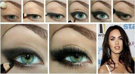 20 Great and Helpful Ideas, Tutorials and Tips for Perfect Makeup - Style Motivation Fox Makeup Tutorial, Megan Fox Makeup, Seductive Makeup, Makeup Aesthetics, Fox Makeup, Apply Eyeshadow, Makeup Inspired, Fox Eyes, Make Up Inspiration