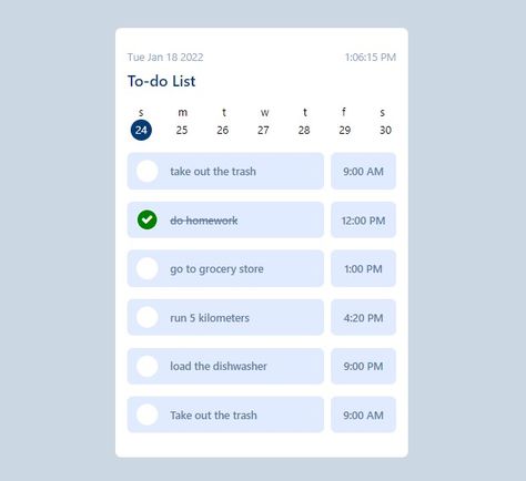 Tailwind CSS to do list with system date and time and strike option snippet for your project 📌📌. this snippet is created using HTML, CSS, Tailwind CSS, Javascript Todolist Ideas, Invoices Design, Todo List App, Css Examples, Tailwind Css, Restaurant Website Design, List Website, Coding Tutorials, Invoice Design