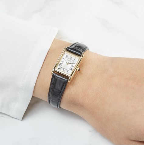 Seiko Tank, Tank Watch, Vintage Jewlery, Vintage Watches Women, Cartier Tank, Hand Watch, Watch Women, Cartier Watch, Classy Jewelry