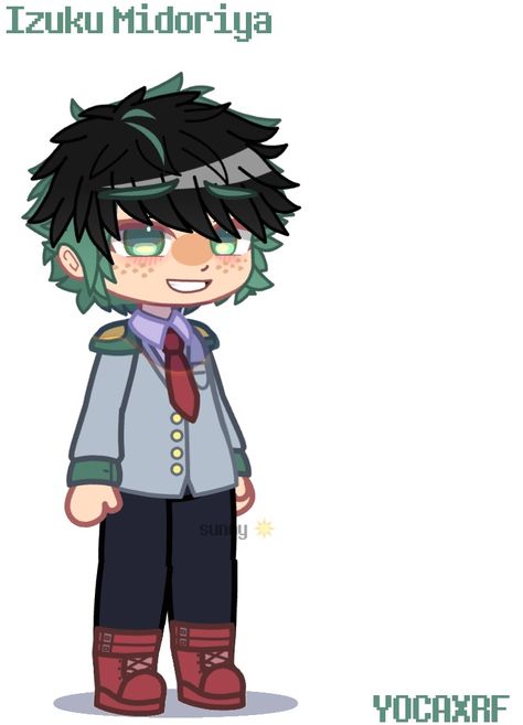 MHA BNHA Izuku Midoriya Gacha Club МГА Изуку Мидория Гача Клуб Лайф Deku Gacha Life 2 Code, Mha Gacha Club Codes, Mha Uniform, My Hero Academia Gacha Life 2 Codes, Collei Genshin Gacha Club, Academia Uniform, Mha Kinoko Komori, Mha Midoriya, My Hero Academia Uniform