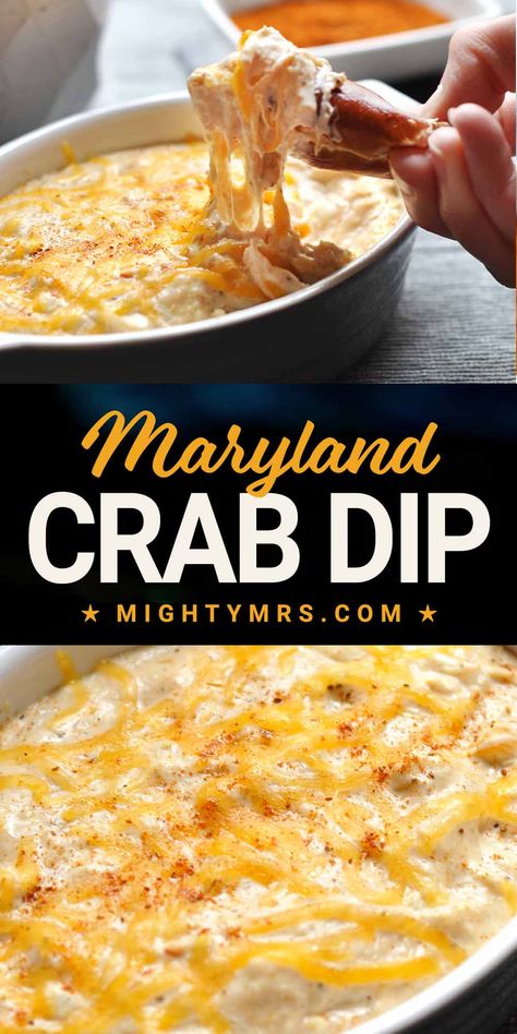 Warm Crab Dip, Maryland Crab Dip, Hot Crab Dip Recipe, Creamy Crab Dip, Appetizers Easy Dips, Seafood Dip, Hot Crab Dip, Maryland Blue Crab, Creamy Crab