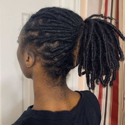 Loc'd Not Bound on Instagram: “What ponytail dreams are made of💭. LNB Feature:@ew.itsrenee” Locs In Ponytail, Black Woman Locs, Woman Locs, Loc Crown, Loc Ponytail, Loc Goals, Loc Ideas, Loc Nation, Dreads Styles For Women