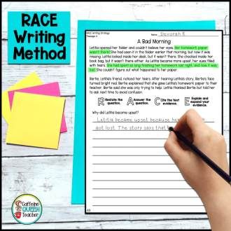 Constructive Response Writing, Constructed Response 3rd Grade, Text Dependent Writing, Race Writing Strategy Practice, Extended Constructed Response, Races Strategy, Extended Response Writing, Race Writing Strategy, Text Evidence Activities