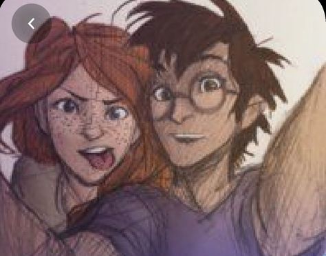 Harry Potter Ginny, Harry And Ginny, Harry Potter Artwork, Images Harry Potter, Harry Potter Ships, Potter Art, Harry Potter Drawings, Ginny Weasley, Wizarding World Of Harry Potter