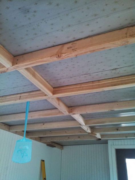 1968 mobile home transformation - installing shiplap to the ceiling of a home - before Diy Mobile Home Remodel, Mobile Home Redo, Mobile Home Kitchens, Mobile Home Repair, Mobile Home Makeovers, Mobile Home Renovations, Installing Shiplap, Manufactured Home Remodel, Home Transformation