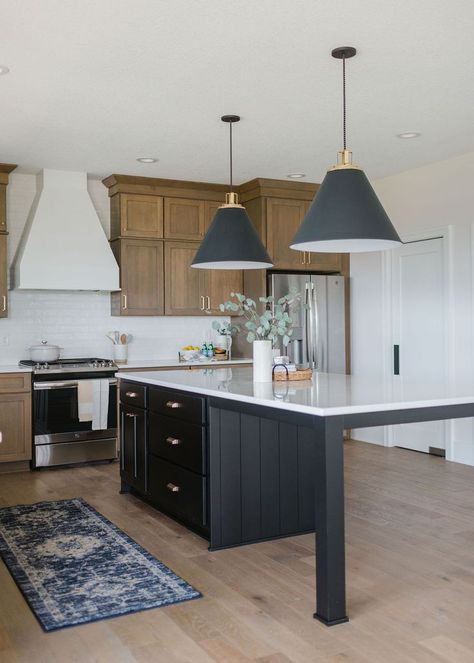 Crooked Kitchen Island, Kitchen Island Legs Ideas Wood, Small Kitchen Big Island, Island With Table Attached, Kitchen Island Table With Seating, Kitchen Island With Table Extension, Whimsigothic Home Bedroom, Kitchen Island With Legs, Kitchen Island Ideas With Seating