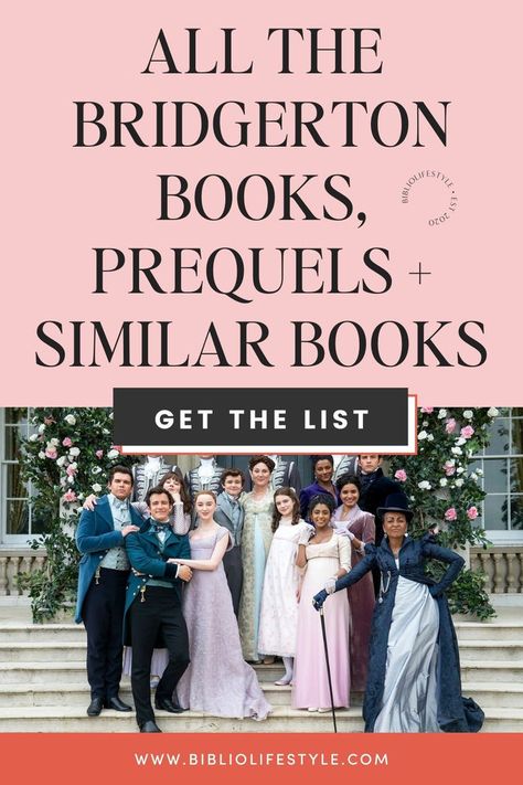 Calling all Bridgerton fans! If you're hooked on the Netflix series and craving more, we've got the ultimate list of Bridgerton books you need to dive into. From the complete Bridgerton series in order to tantalizing novellas and prequels, we've catered to all your reading desires. Even better, we've curated a collection of remarkable Regency romance books like Bridgerton that will transport you to a world of enchantment! Bridgerton Books, Regency Romance Books, Bridgerton Series, Best Romance Novels, Regency Romance, Small Town Romance, Netflix Series, Romance Novels, Romance Books