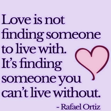 #LOVE is not finding someone to #LIVE with .. it's finding someone you can't live #WITHOUT Love Quotes For Him Romantic, Love Is Not, Love Someone, When You Love, Find Someone, Loving Someone, Quotes For Him, Love Quotes For Him, Love Letters