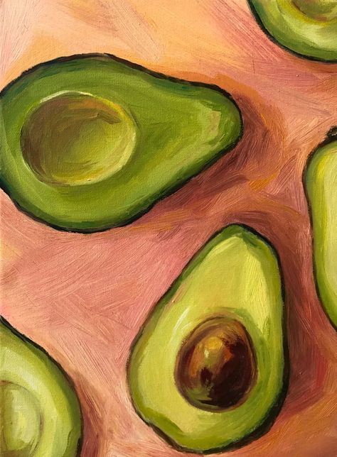 OTHER HALVES, Original Vibrant Minimalist Square Avocados Oil Painting (2019) Oil painting by Nastia Fortune | acrylic painting food
, kitchen artwork painting
, kitchen artwork painting
, acrylic painting kitchen art
, oil painting food
, kitchen paintings art wall decor
, kitchen paintings art wall decor bohemian
, fruit wall art
, fruit art print
, fruit painting prints
, abstract fruit painting
, fruit canvas painting Avocado Art Paintings, Guache Painting Ideas Simple, Fruits Acrylic Painting, Avocado Drawing Simple, Painting Ideas Oil Paint, Painting Ideas Food, Avocado Painting Acrylic, Simple Fruit Painting, Minimalistic Painting Ideas