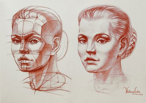 12 Principles of Constructive Drawing - Drawing Academy | Drawing Academy Facial Planes, Constructive Drawing, Drawing Principles, Analytical Drawing, Artist Atelier, Drawing Method, Planes Of The Face, London Drawing, Body Part Drawing