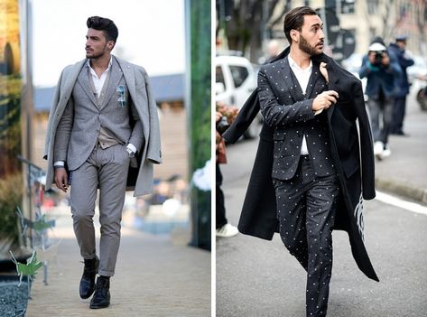 https://manofmany.com/fashion/bold-shoulder-breaking-last-taboo-mens-dressing Jacket Tied Around Shoulders, Jacket Draped Over Shoulders, Shoulder Reference, Draped Coat, Shoulder Jacket, Jacket Man, Man Men, Male Poses, Cool Jackets