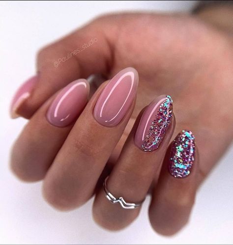 Nail Pinterest, Extension Nails, Idea Nail, Nails Trending, Nails Sparkle, Nail Brown, May Nails, Nails Silver, Coffee Nails