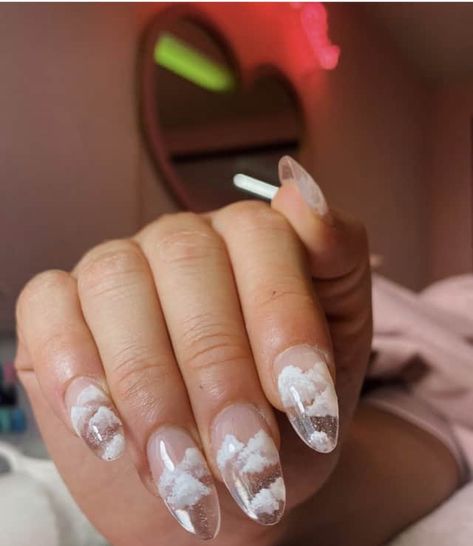 40+ Cloud Nail Designs For A Dreamy Manicure | Cloud Nail Designs, Cloud Nails, Nail Design Glitter, Jelly Nails, Kawaii Nails, Minimalist Nails, Fire Nails, Dream Nails, Pretty Acrylic Nails