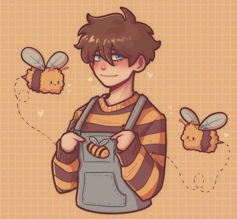 Bee Fanart, Bee Oc, Stitch Wallpaper, Dsmp Fanart, Mental Health Facts, Dream Anime, Bee Theme, Boy Art, Drawing Base